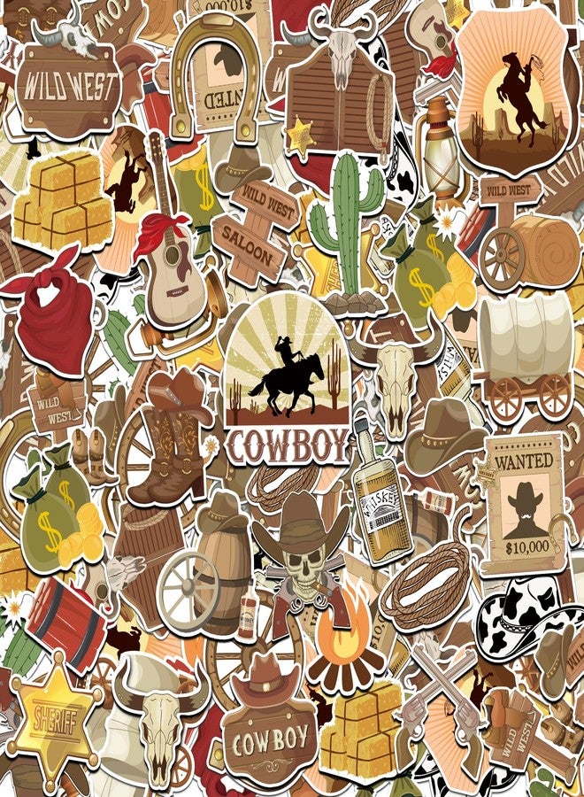 Nuesaurd 1500Pcs Western Stickers 50 Sheets Country Cowboy Stickers for Adults Waterproof Vinyl Western Themed Hat Boot Sticker for Party Favors Wild West Horse Sticker for Water Bottles Scrapbooking - Image 1